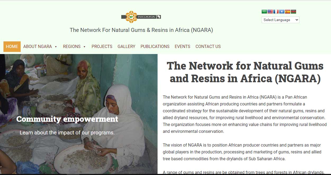 Portfolio-Network for Gums and Resins in Africa - NGARA